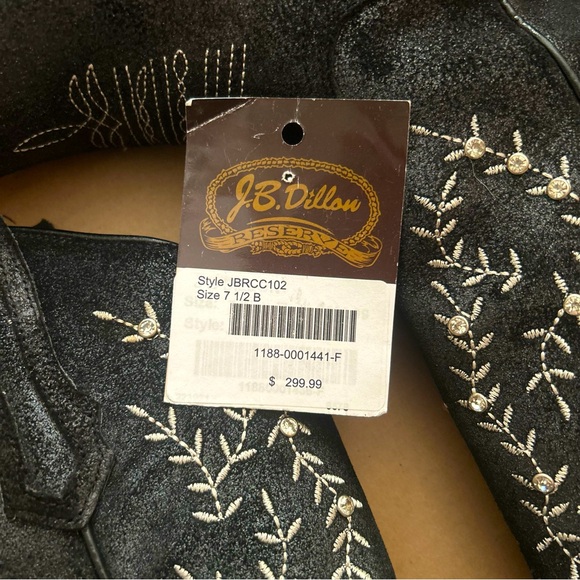 Women’s western black boots, JB Dillon,  Size 7.5 - Picture 11 of 11